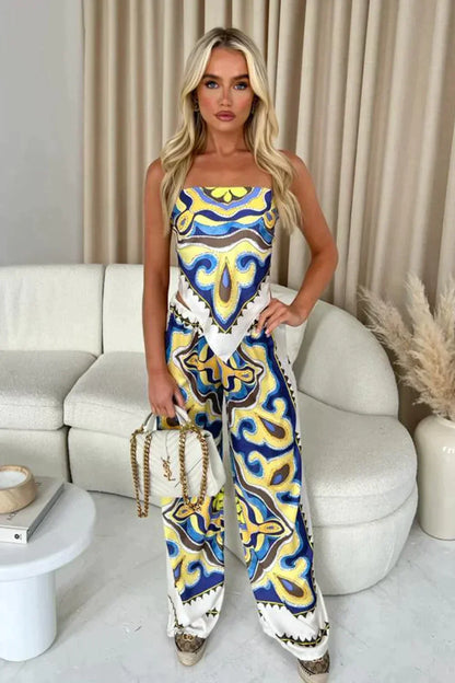 Ayalin – Set estivo con stampa vivace