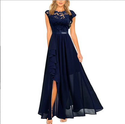 Lyricelle – Abito maxi elegante in chiffon
