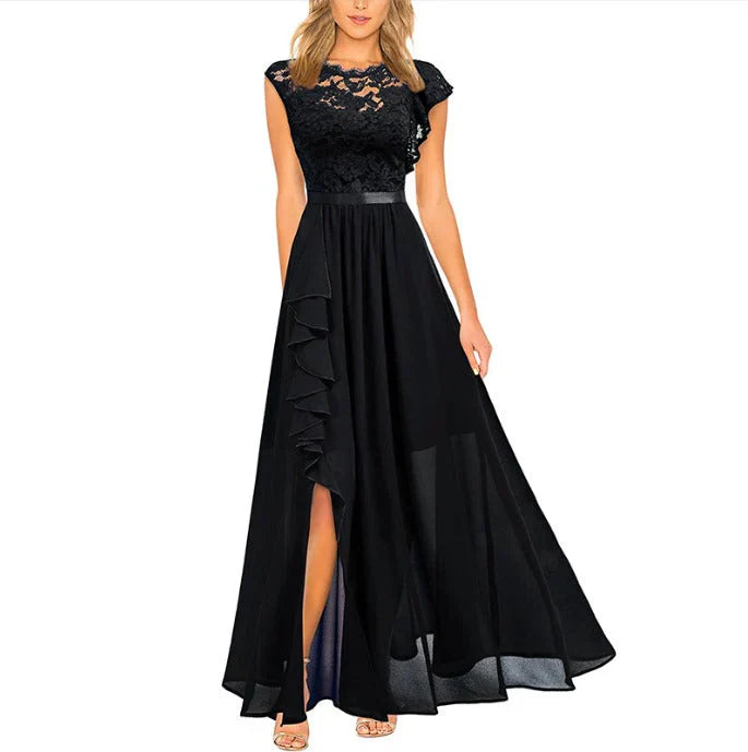 Lyricelle – Abito maxi elegante in chiffon