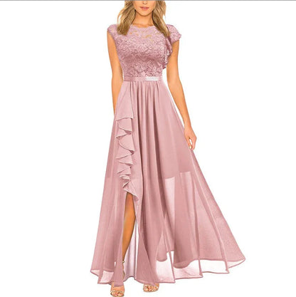 Lyricelle – Abito maxi elegante in chiffon