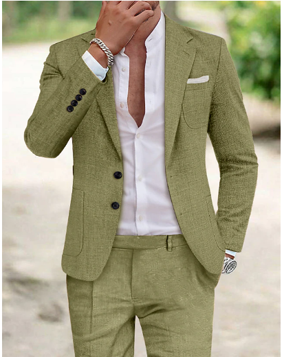 Abito elegante in lino da uomo - Carlo