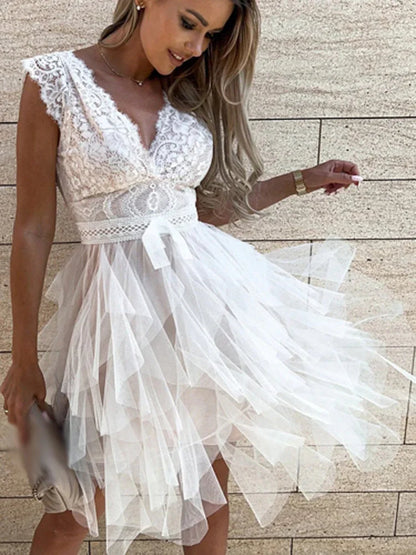 Elarisca – Miniabito elegante realizzato in tulle
