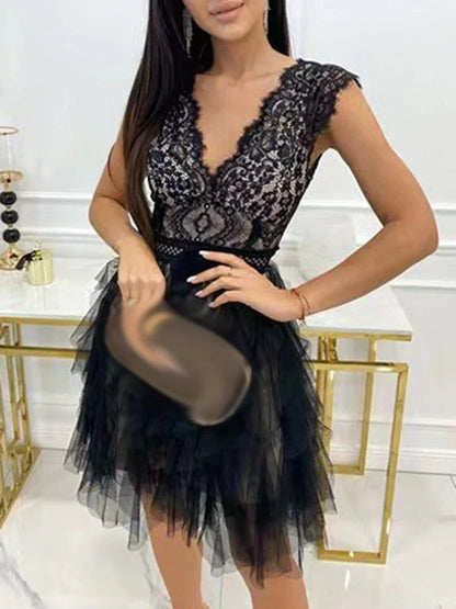 Elarisca – Miniabito elegante realizzato in tulle