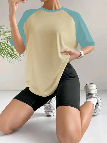 Vallorelle – Elegante t-shirt color block