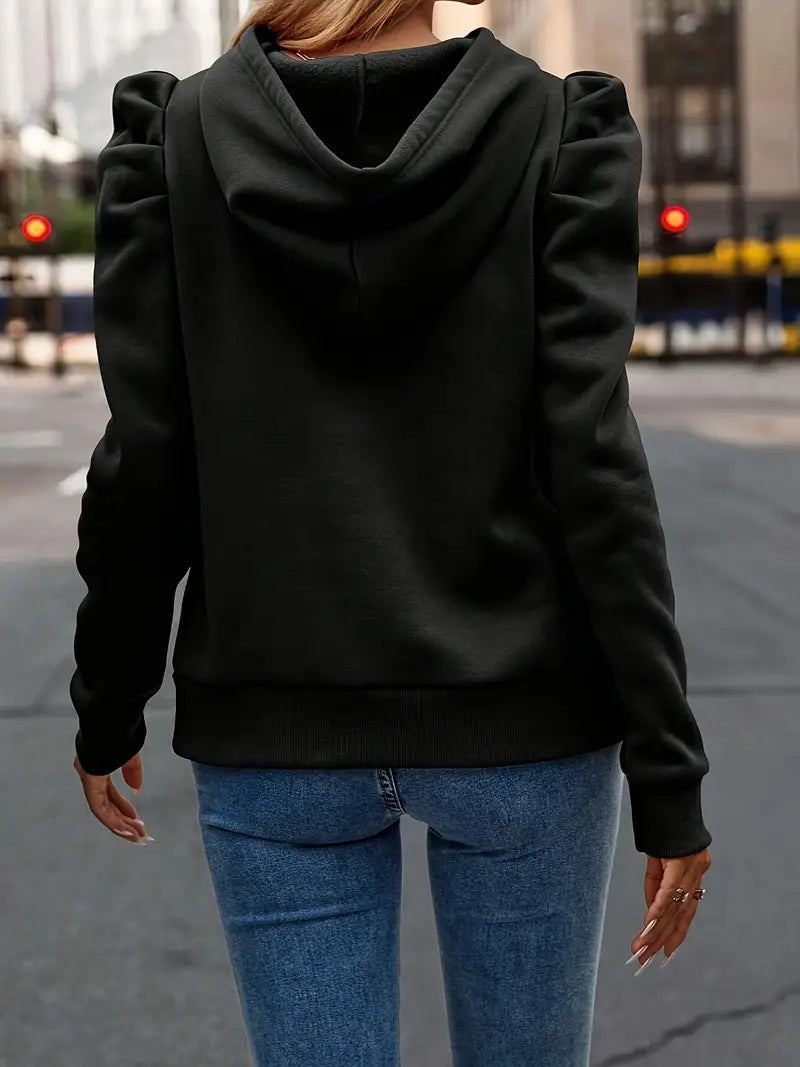 Anzu – Felpa in cotone con maniche a sbuffo