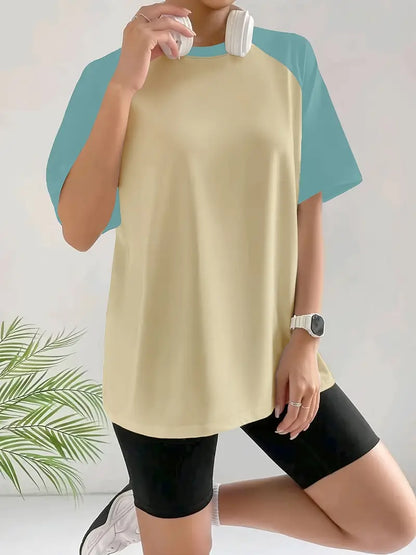 Vallorelle – Elegante t-shirt color block