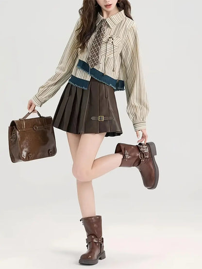 Oaklynn – Blusa in cotone a righe