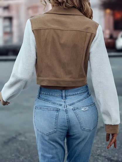 Miranda – Giacca corta in velluto a coste