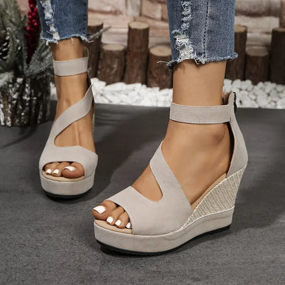 Oriane – Eleganti sandali con zeppa in stile espadrillas