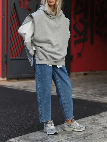 Ditta – Felpa con cappuccio alla moda in cotone