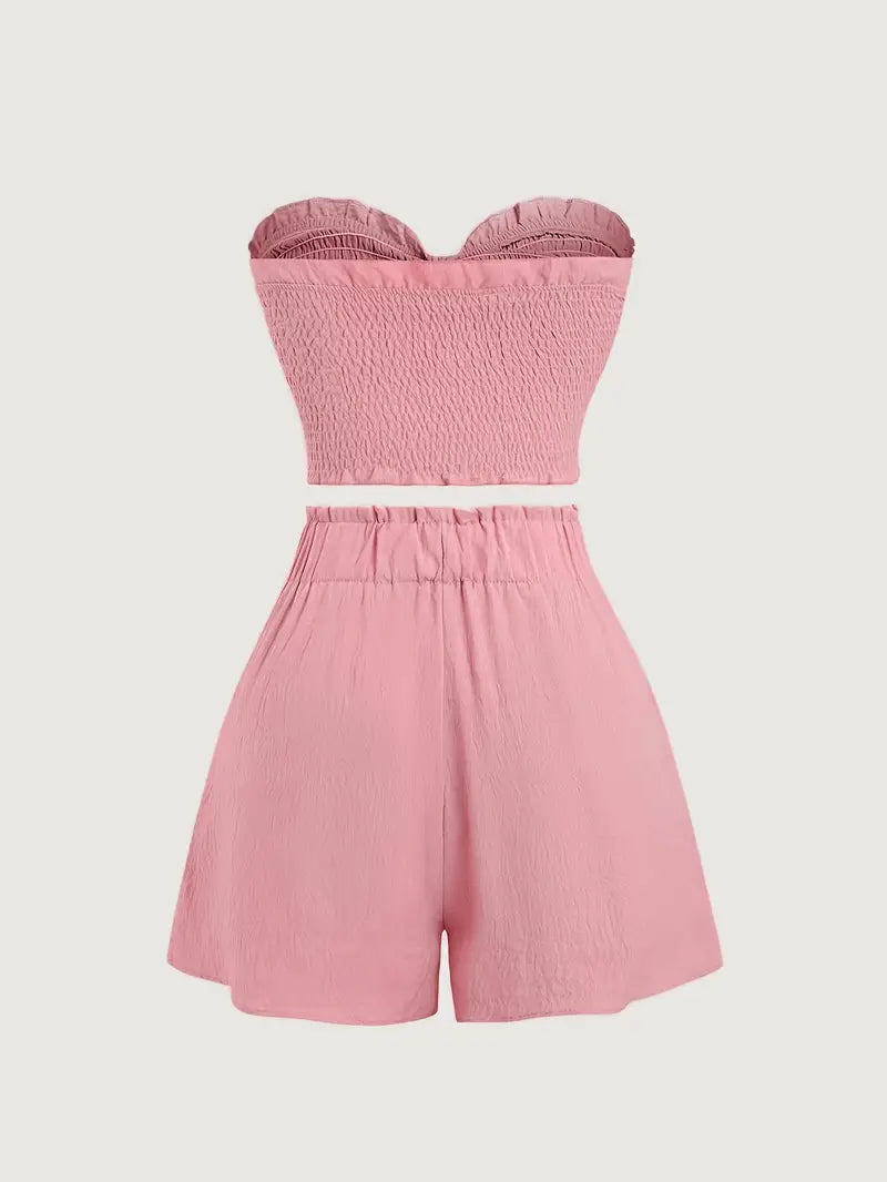 Ivigail – Completo a fascia strutturato con fiocco