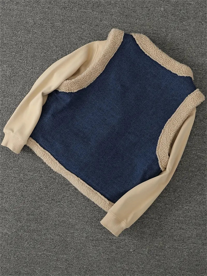 Hedda – Gilet in denim di pile