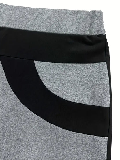 Xylaris – Pantaloni eleganti con gamba larga e design a blocchi di colore