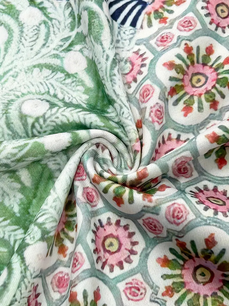 Calistra – Pantaloni eleganti con stampa colorata