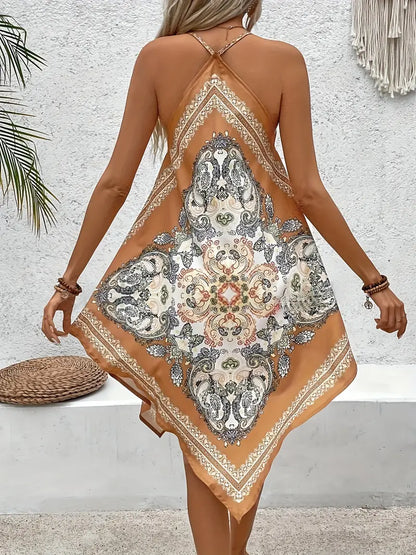 Anoura – Abito boho alla moda con orlo a fazzoletto