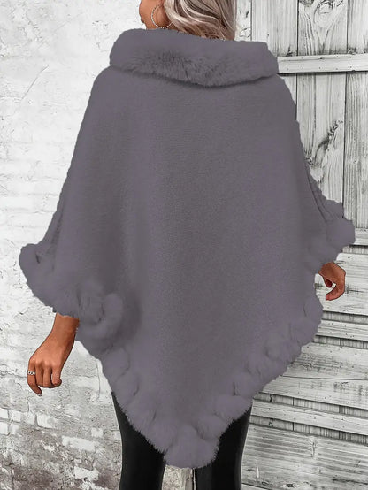 Dahlia – Maglione lavorato a maglia stile poncho