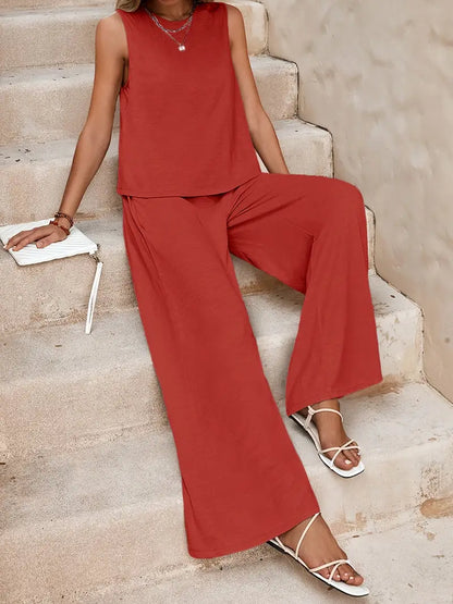 Remy – Elegante completo composto da top senza maniche e pantaloni