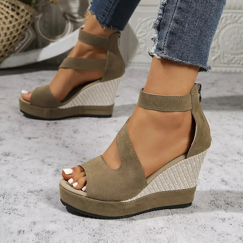 Oriane – Eleganti sandali con zeppa in stile espadrillas