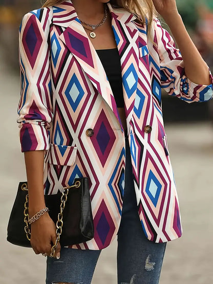 Teena – Blazer dalla fantasia geometrica