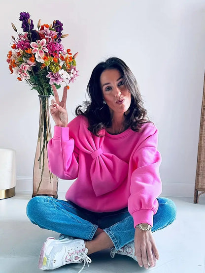 Benia – Maglione elegante con un grande fiocco