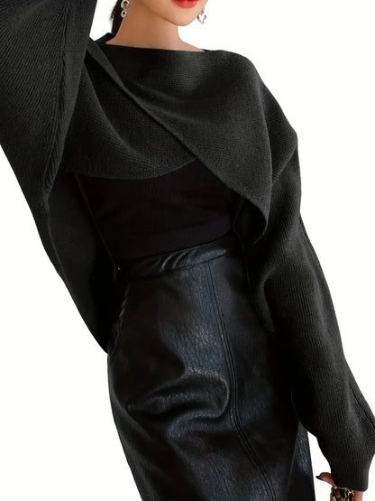 Meddie – Elegante maglione lavorato a maglia con maniche a pipistrello