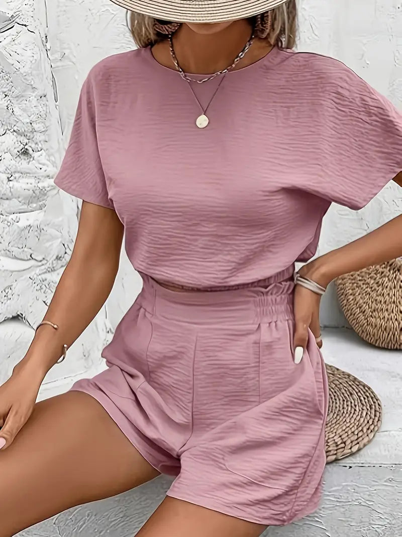 Aminna – Completo elegante composto da top e pantaloncini