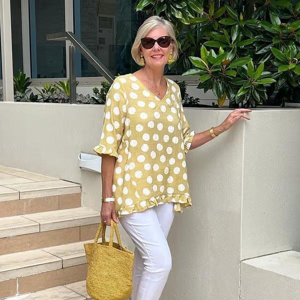 Valerie – Elegante top a pois