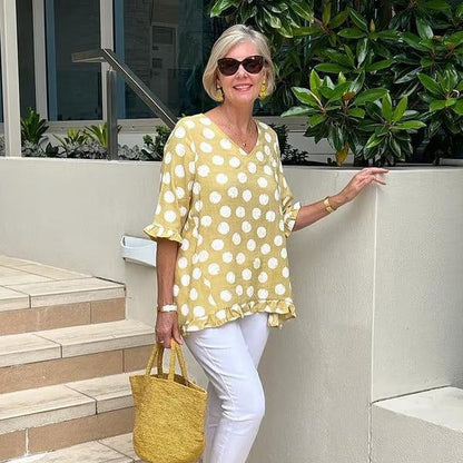 Valerie – Elegante top a pois