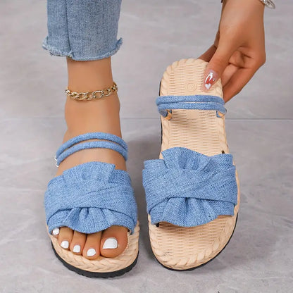 Lovi – Deliziosi sandali con fiocco e punta aperta