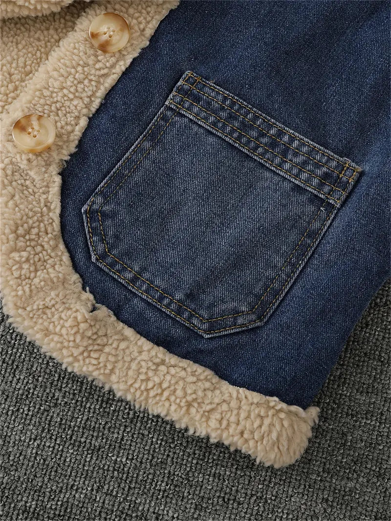 Hedda – Gilet in denim di pile