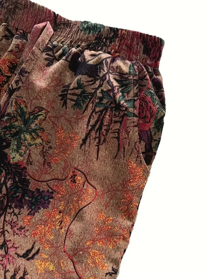Jia – Pantaloni a gamba ampia con stampa floreale