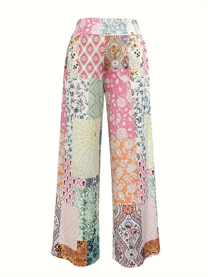 Calistra – Pantaloni eleganti con stampa colorata