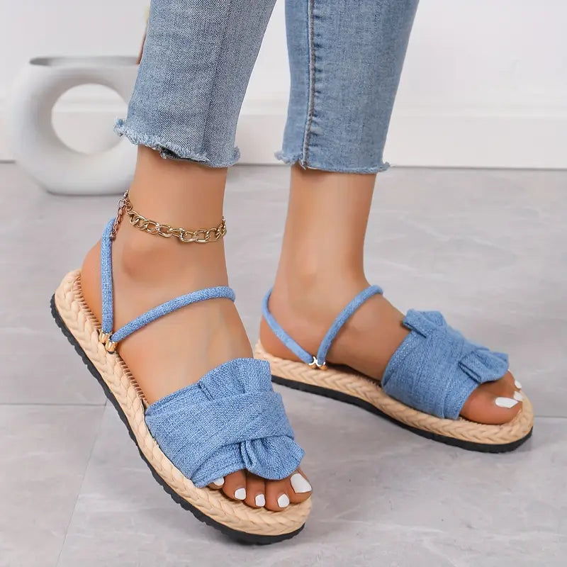 Lovi – Deliziosi sandali con fiocco e punta aperta