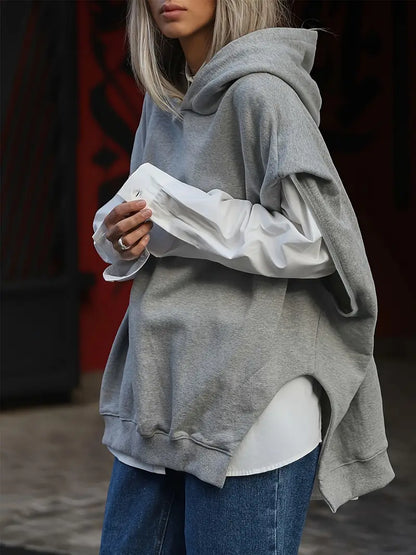 Ditta – Felpa con cappuccio alla moda in cotone