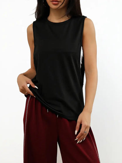 Vexis – Canotta elegante, senza maniche e ampia