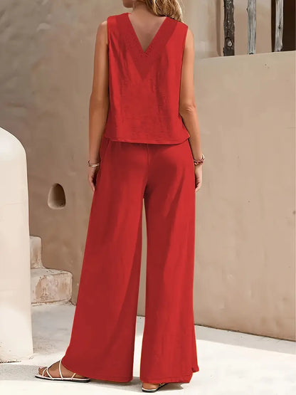 Noressa – Elegante set due pezzi a gamba larga