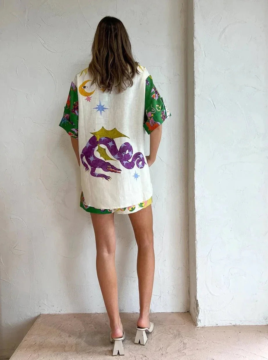 Vaelith – Set maglietta e pantaloncini artistici