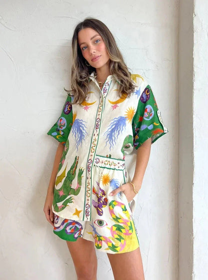 Vaelith – Set maglietta e pantaloncini artistici