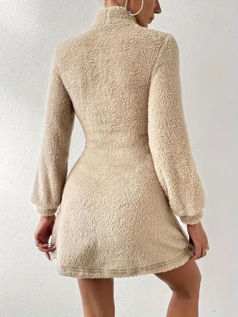 Laetitia – Abito in peluche a collo alto