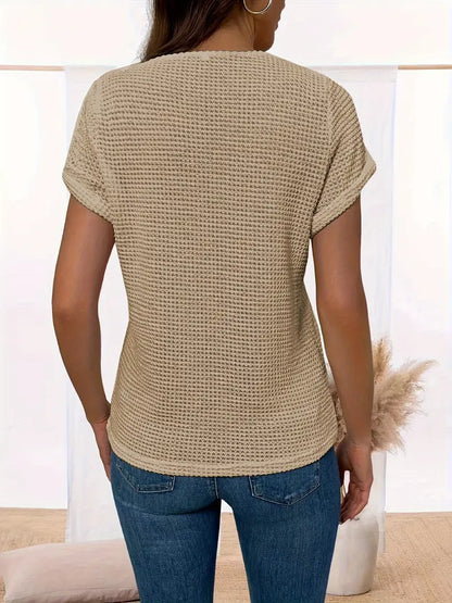 Yzendra – Elegante top lavorato all'uncinetto