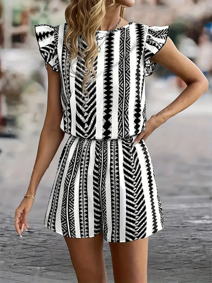 Hollista – Elegante tuta bianca e nera