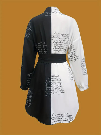 Hexana – Abito artistico bianco e nero