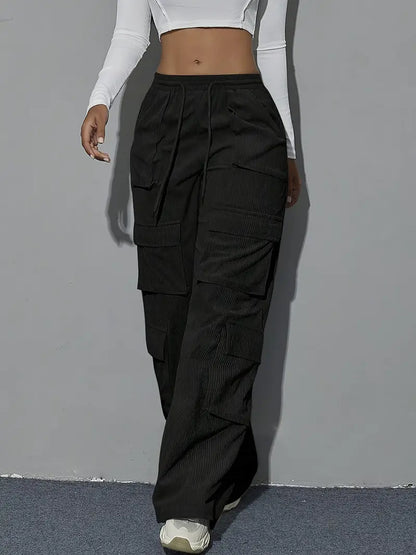 Luneth – Pantaloni cargo oversize alla moda