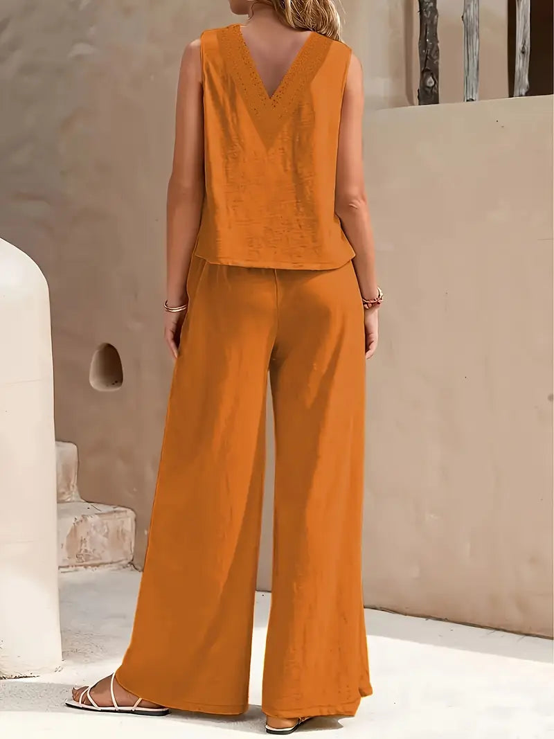 Noressa – Elegante set due pezzi a gamba larga