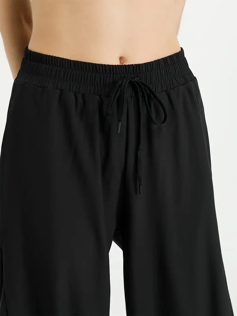 Hexaria – Pantaloni da jogging alla moda con dettagli in rete