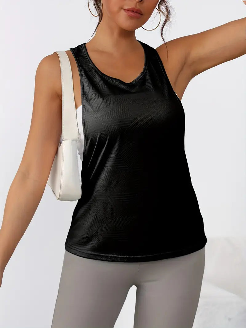 Nyxaria – Canotta traspirante con schiena scoperta e schiena scoperta