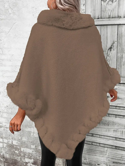 Dahlia – Maglione lavorato a maglia stile poncho