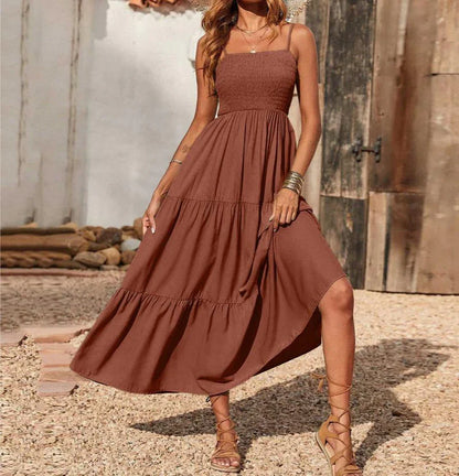 Eliadora – Abito maxi elegante con balze