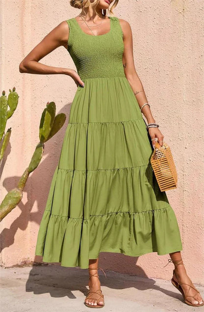 Arcelia – Adorabile maxi abito a strati senza maniche