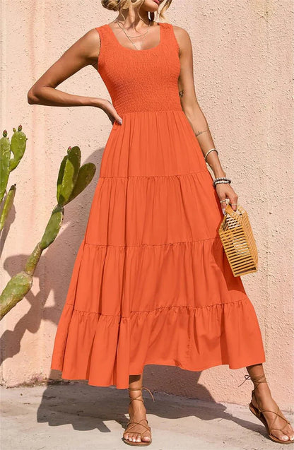 Arcelia – Adorabile maxi abito a strati senza maniche